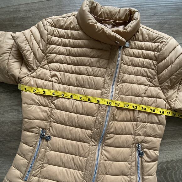 Bernardo Quilted Puffer Jacket Women Sz XS Tan Prima Loft Lightweight - Picture 8 of 12